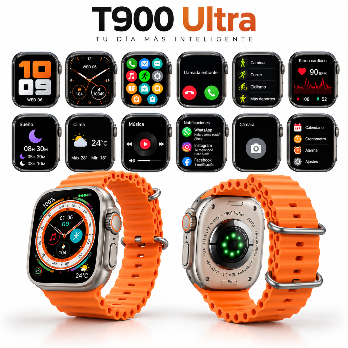 Smartwatch T900 Ultra Big 2.09” Infinite Display Bluetooth