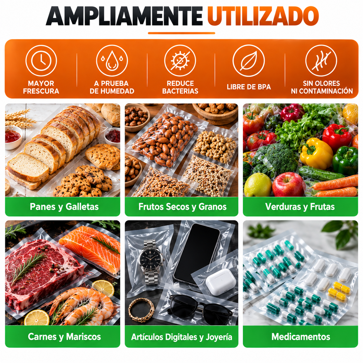 Selladora al Vacío para Alimentos YQ-688 90W