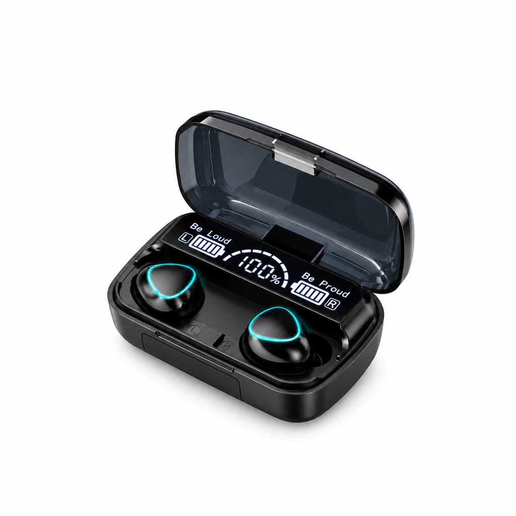 Audífonos Inalámbricos M10 V5.3 Bluetooth con Estuche de Carga