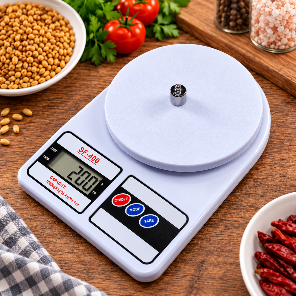 Balanza Digital de Cocina SF-400 10 kg con Función Tara