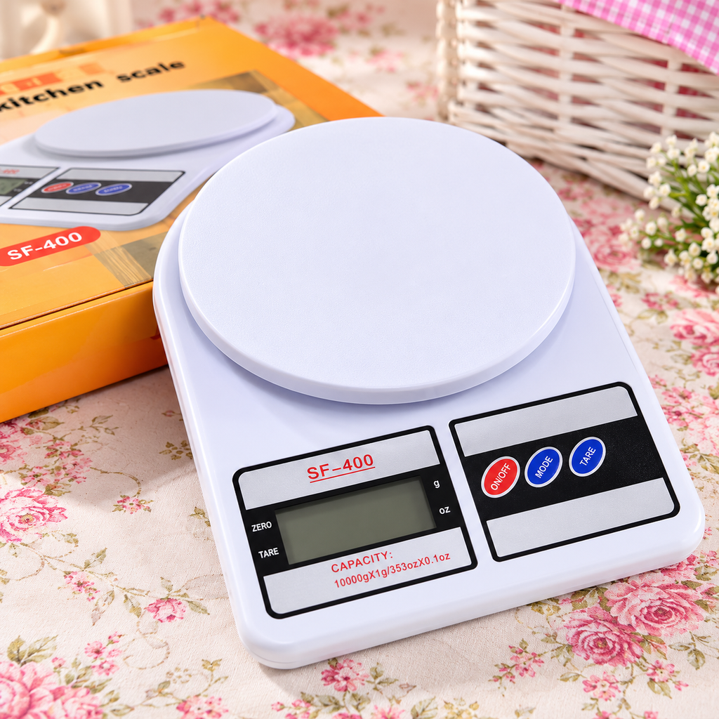 Balanza Digital de Cocina SF-400 10 kg con Función Tara