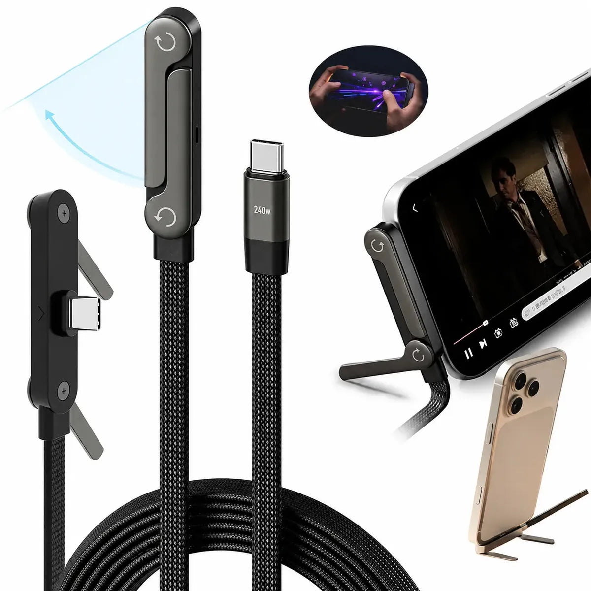 X - CABLE CARGA RAPIDA 2 EN 1 PREMIUM X2