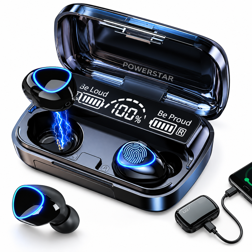 Audífonos Inalámbricos M10 V5.3 Bluetooth con Estuche de Carga